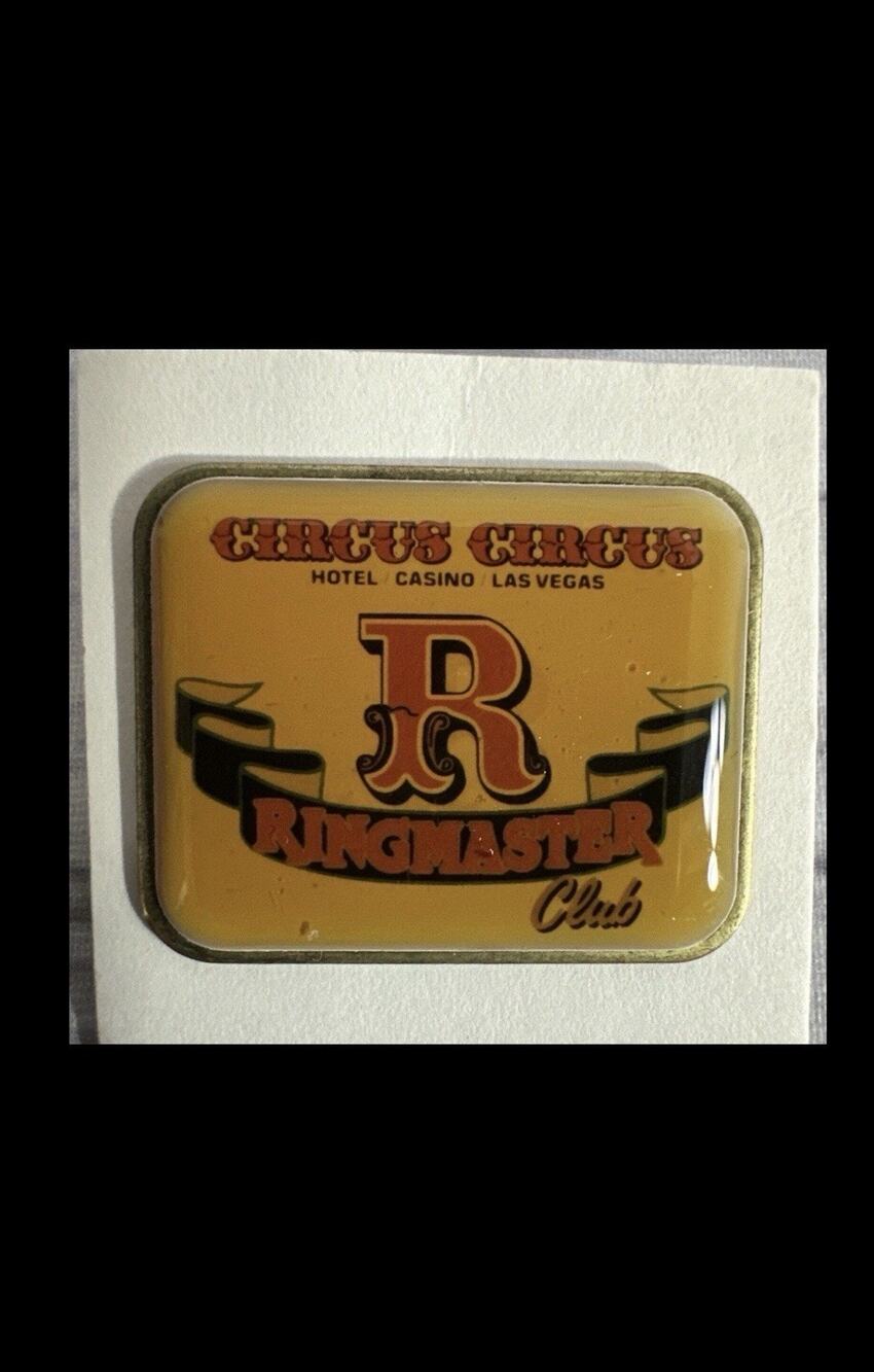 Circus Circus Ringmaster Club Souvenir Lapel Pin Hotel Casino Las Vegas Nevada